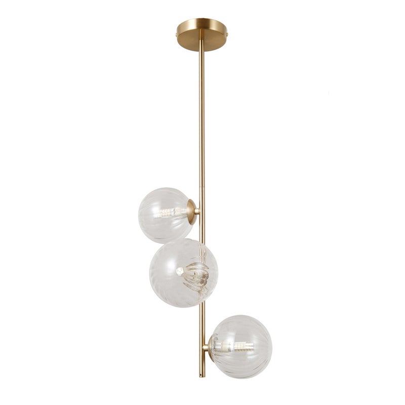 Lampa wisząca TOLEDO złota 3 x G9 x 5W wym: 68 x 27 x 27 cm Italux