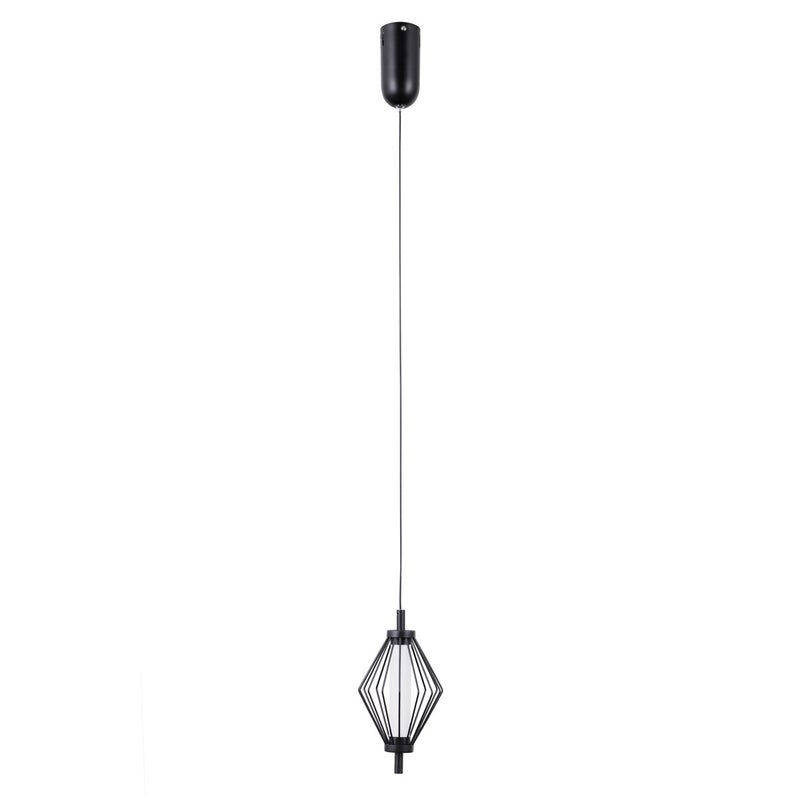 Lampa wisząca SEVIL LED 5W Ciepła biel 303lm czarna matowa wym: 120 x 12,5 x 12,5 cm Italux