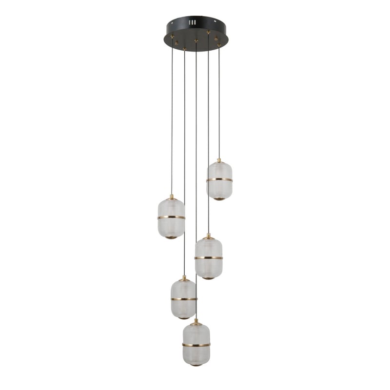 Lampa wisząca ALANI LED 28W Ciepła biel 2184lm czarna matowa wym: 120 x 30 x 30 cm Italux