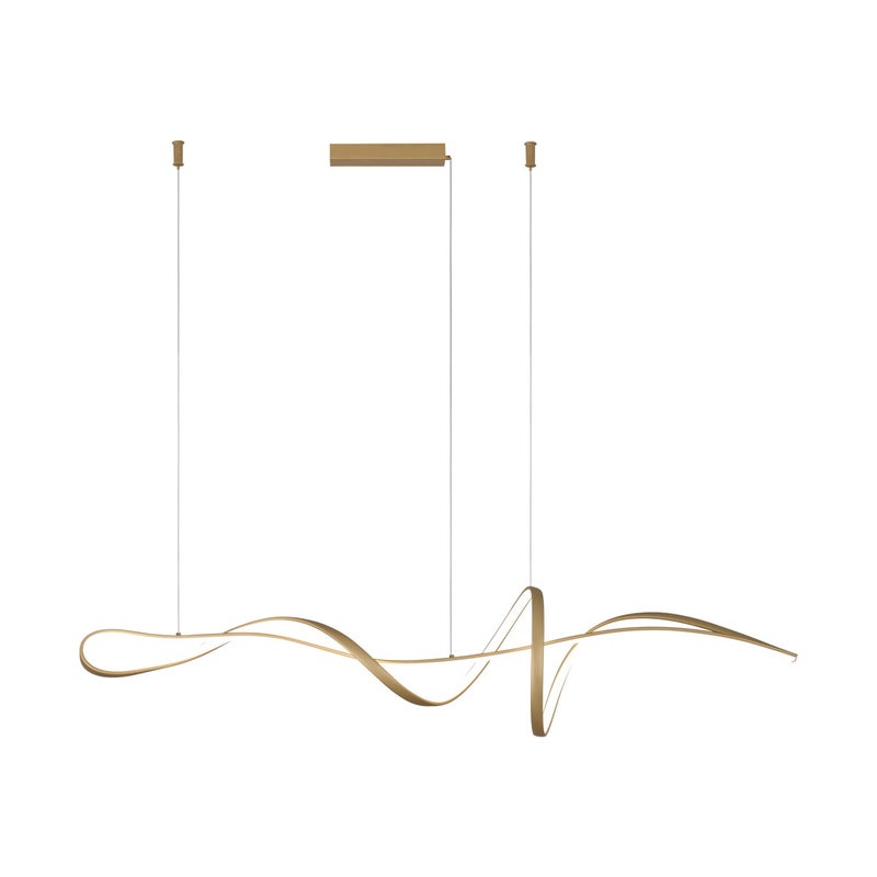 Lampa wisząca MILA LED 40W Odcienie bieli 3700lm złota wym: 150 x 120 x 25 cm Italux