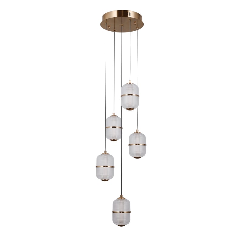 Lampa wisząca ALANI LED 28W Ciepła biel 2184lm złota wym: 120 x 30 x 30 cm Italux