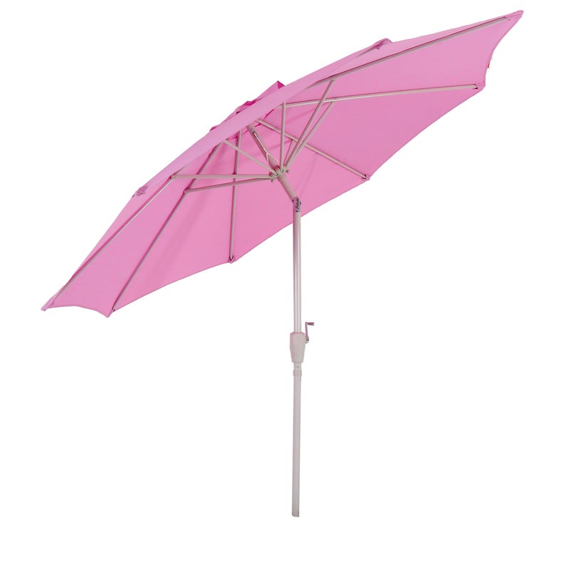 Parasol ogrodowy N19, parasol ogrodowy, Ø 3 m, regulowany, poliester/aluminium 5 kg ~ liliowy