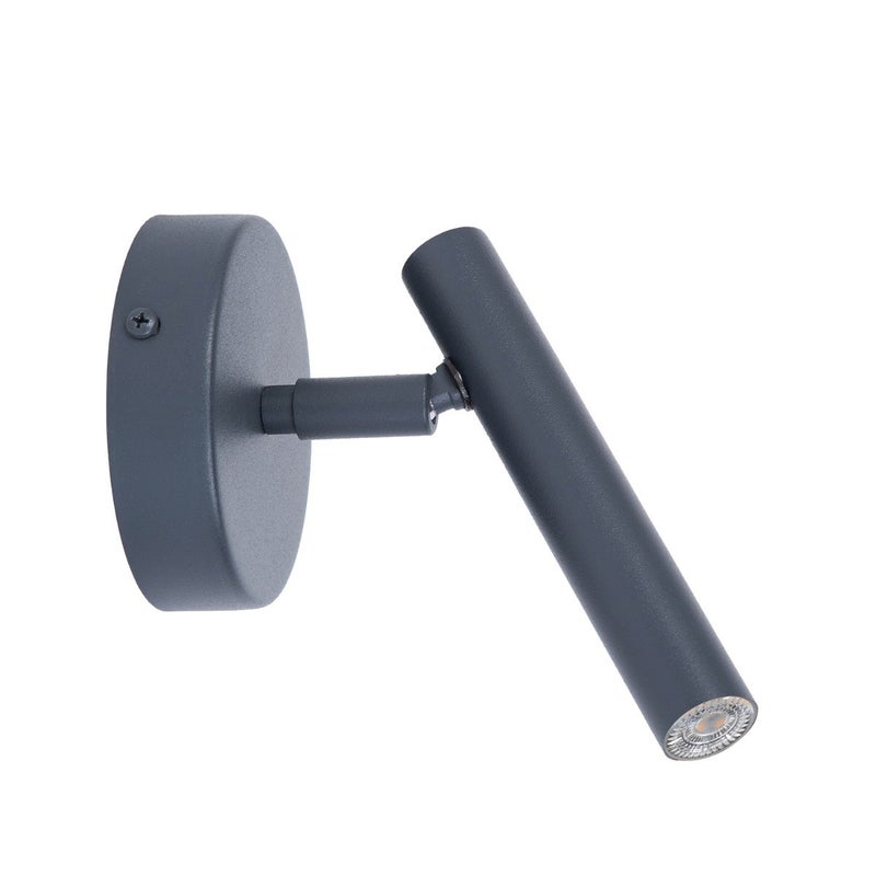 Kinkiet nowoczesny SOPEL grafitowy 1xG9x3W wym: 15x10x16 cm IP20 Sigma Lighting