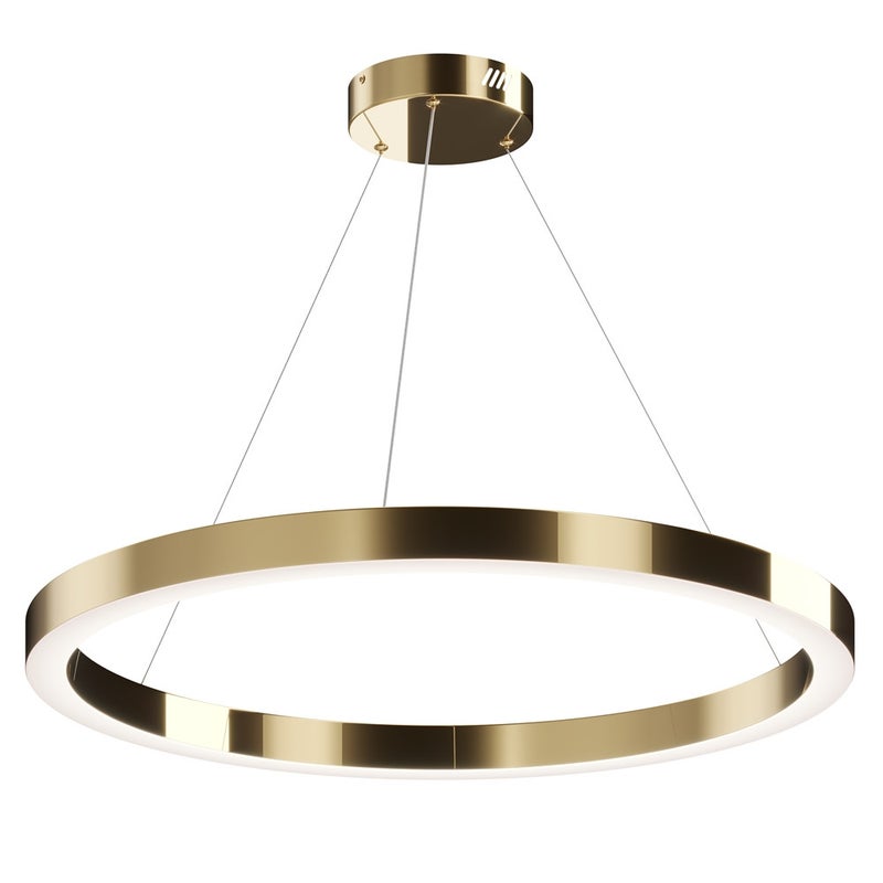 Lampa wisząca SATURNO LED 60W Neutralna biel 4200lm mosiężno-złota wym: 180 x 80 x 80 cm Maytoni