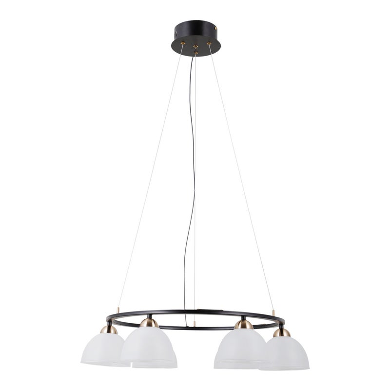 Lampa wisząca MONTIELA LED 30W Ciepła biel 1544lm czarna matowa wym: 120 x 63 x 63 cm Italux
