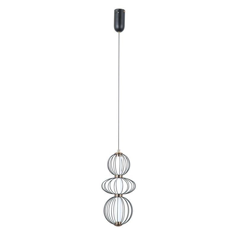 Lampa wisząca RABEL LED 10W Ciepła biel 713lm czarna matowa wym: 120 x 18 x 18 cm Italux