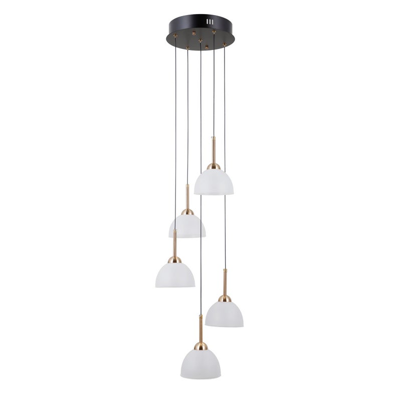 Lampa wisząca MONTIELA LED 25W Ciepła biel 1286lm czarna matowa wym: 120 x 33,5 x 33,5 cm Italux
