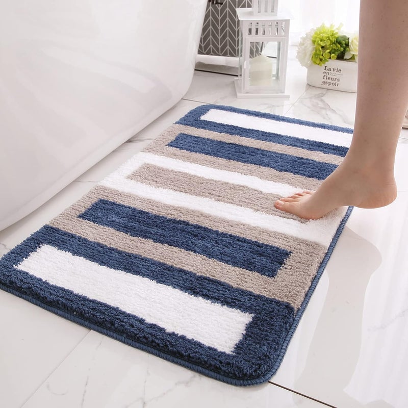 Mata antypoślizgowa do łazienki, mata kuchenna, miękka mata łazienkowa, zmywalna, miękka i chłonna mata prysznicowa z mikrofibry, mata łazienkowa