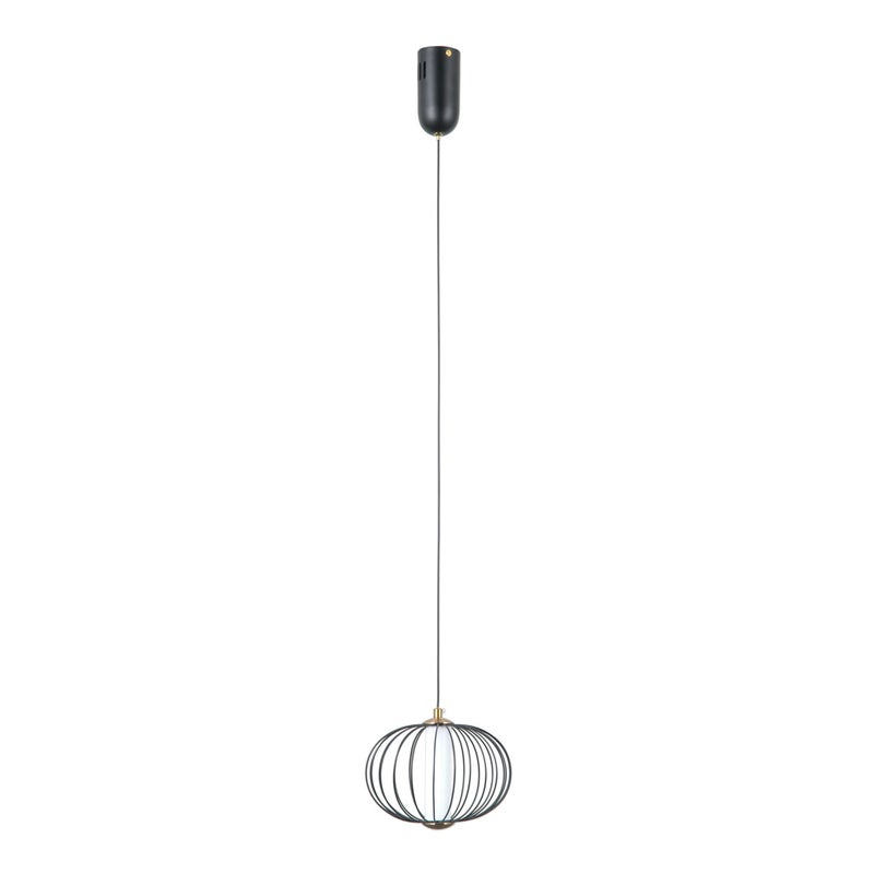 Lampa wisząca RABEL LED 5W Ciepła biel 432lm czarna matowa wym: 120 x 20 x 20 cm Italux