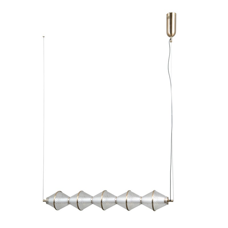 Lampa wisząca FUENTE LED 25W Ciepła biel 1576lm złota wym: 120 x 89 x 13 cm Italux