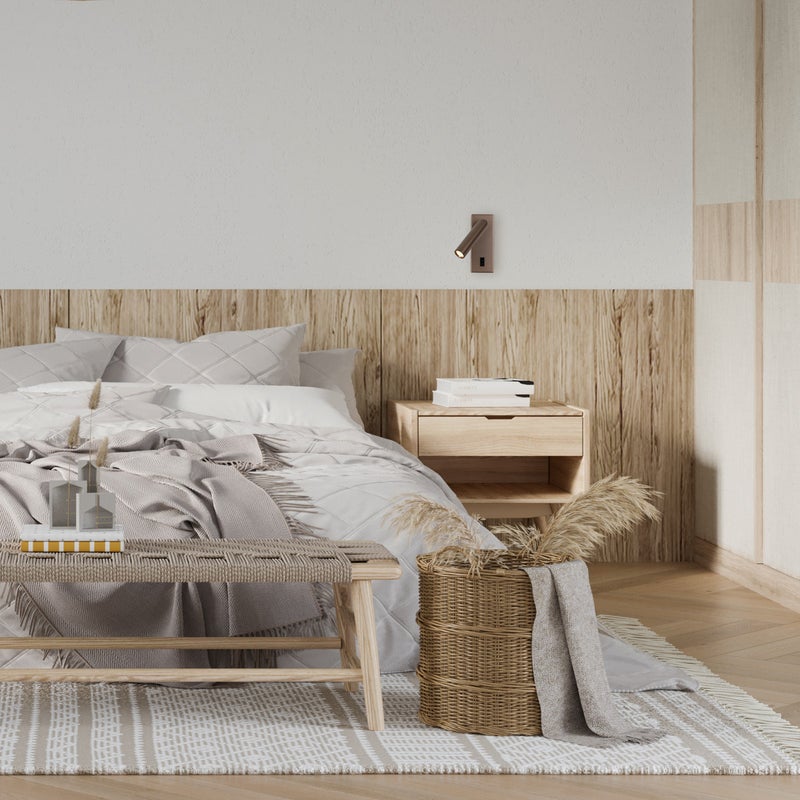 Kinkiet NOVA LED 2.5W Ciepła biel 153lm kawowy wym: 14x9x5,5 cm IP20 Italux