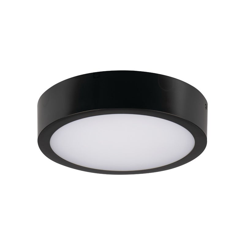 Plafon z pilotem okrągły DABER LED 13W Odcienie bieli 1490lm czarny wym: 5,9 x 25,1 x 25,1 cm IP66 Kanlux