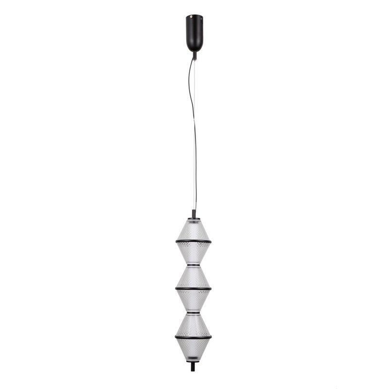 Lampa wisząca FUENTE LED 15W Ciepła biel 1108lm czarna matowa wym: 120 x 13 x 13 cm Italux