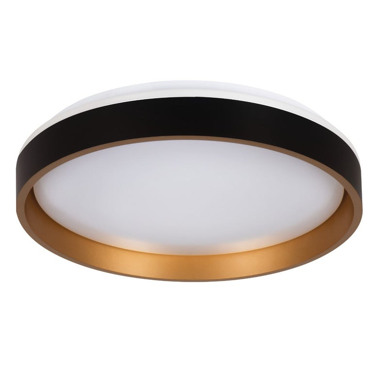 Plafon z pilotem okrągły SOLN LED 25W Odcienie bieli 1460lm czarny wym: 7,5 x 38 x 38 cm IP20 Kanlux