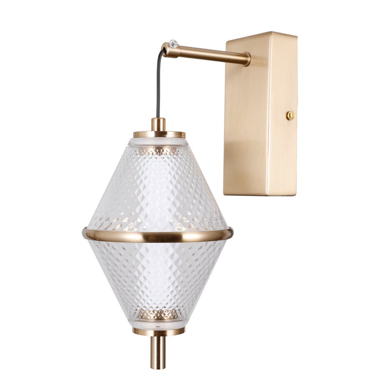 Kinkiet FUENTE LED 5W Ciepła biel 422lm złoty wym: 28x12x19,5 cm IP20 Italux