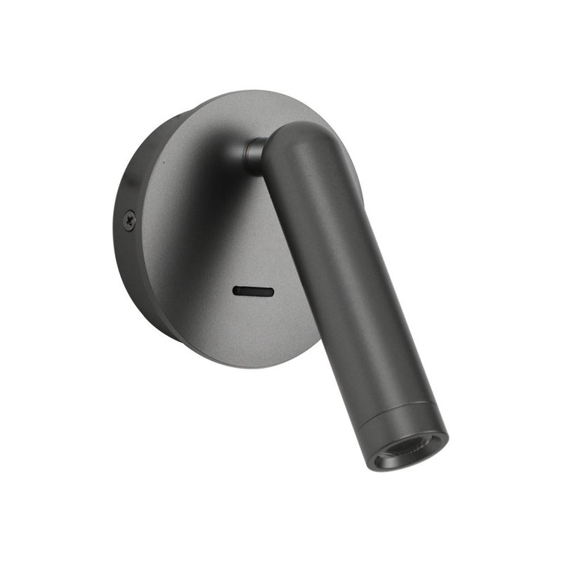 Kinkiet CARDA LED 2.5W Ciepła biel 164lm szary wym: 13x12x9 cm IP20 Italux