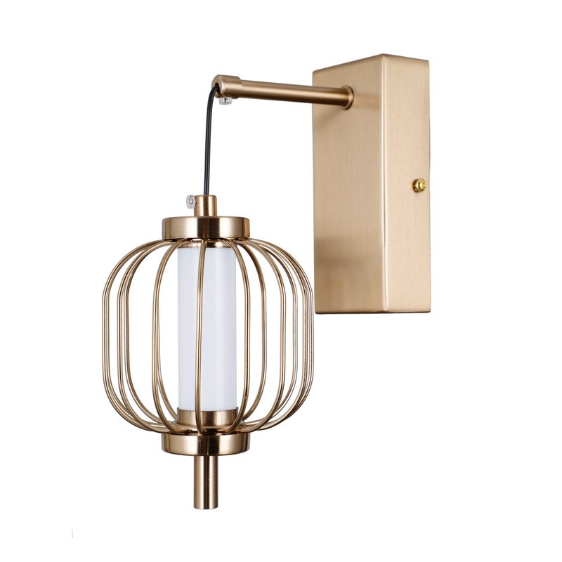 Kinkiet PEDRO LED 4W Ciepła biel 267lm złoty wym: 23,5x11x18,5 cm IP20 Italux