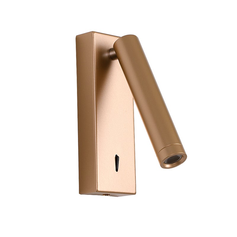 Kinkiet CALI LED 2.5W Ciepła biel 153lm złoty wym: 16x5,5x6 cm IP20 Italux