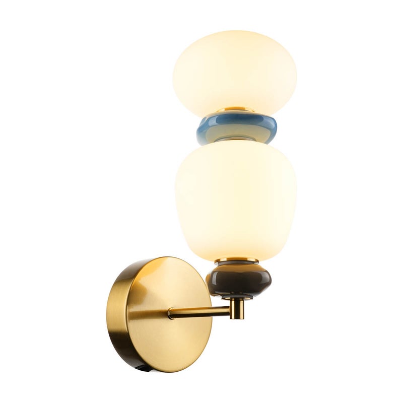 Kinkiet EVANS LED 12W Ciepła biel 1450lm złoty wym: 39,5x15x23 cm IP20 Italux