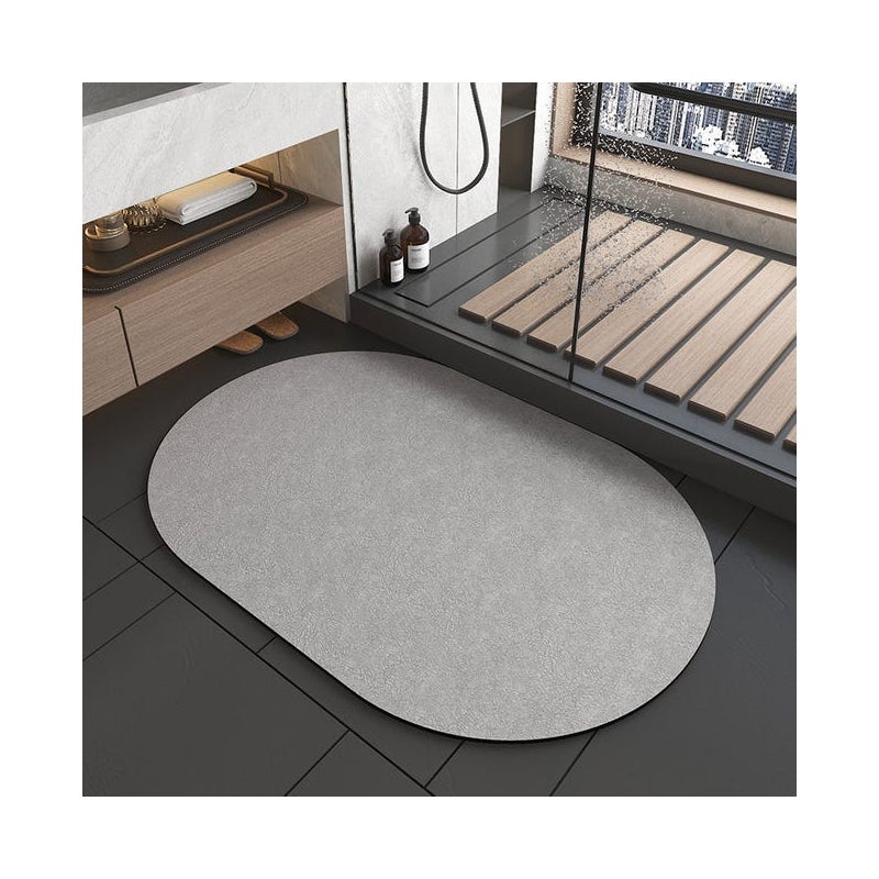 Dywanik łazienkowy antypoślizgowy, chłonny i szybko schnący z diatomitu z gumowym spodem antypoślizgowym -Gwarantuje bezpieczeństwo i komfort 40x60cm