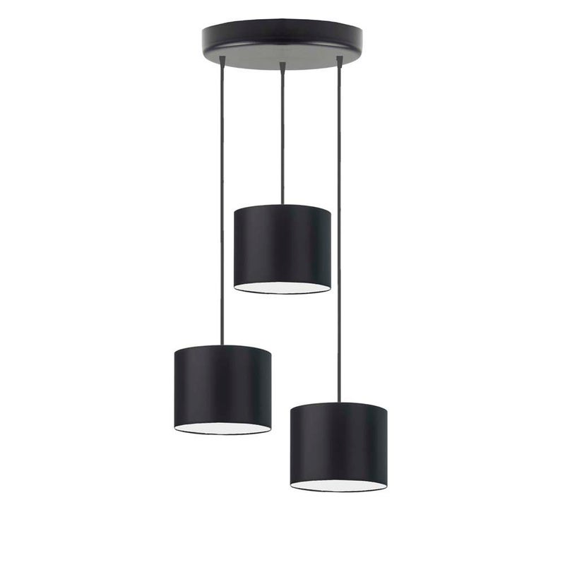 Lampa wisząca zwis żyrandol sufitowa z abażurami walec JAZZ Z3