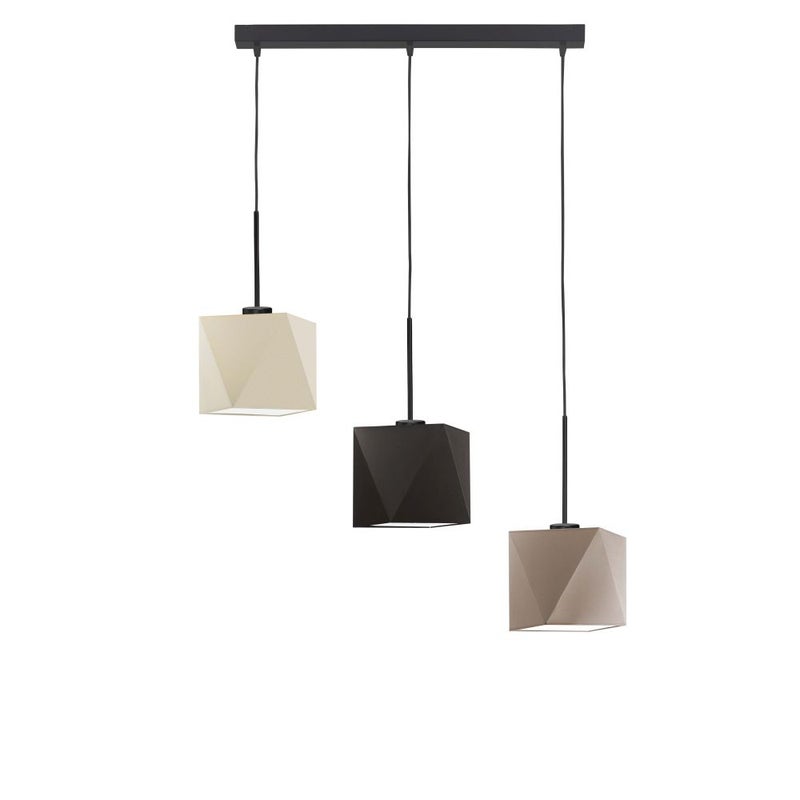 Lampa wisząca zwis żyrandol sufitowa z abażurami diament BELARUS Z3