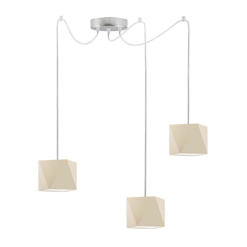 Lampa wisząca zwis żyrandol sufitowa z abażurami diament POP Z3