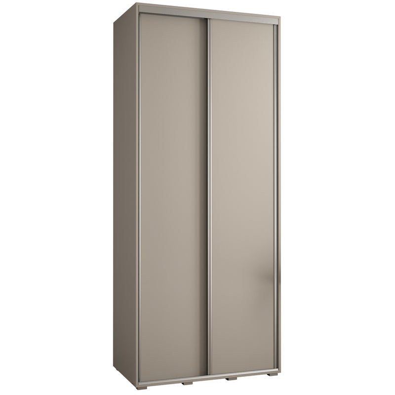 Szafa przesuwna wysoka Dakota 1 110 x 45 x 235,2 cm kaszmir + u. srebrny - Abiks Meble