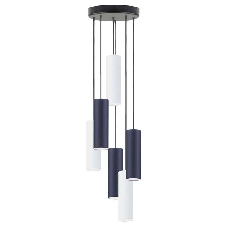Lampa wisząca zwis żyrandol sufitowa z abażurami tuba FINE Z6