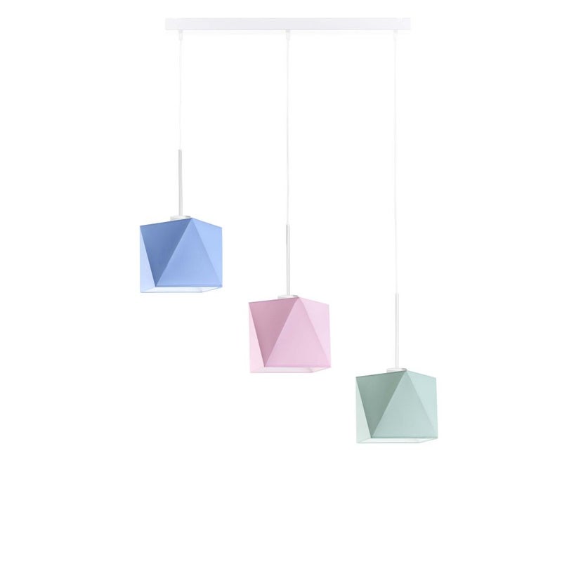Lampa wisząca zwis żyrandol sufitowa z abażurami diament BELARUS Z3