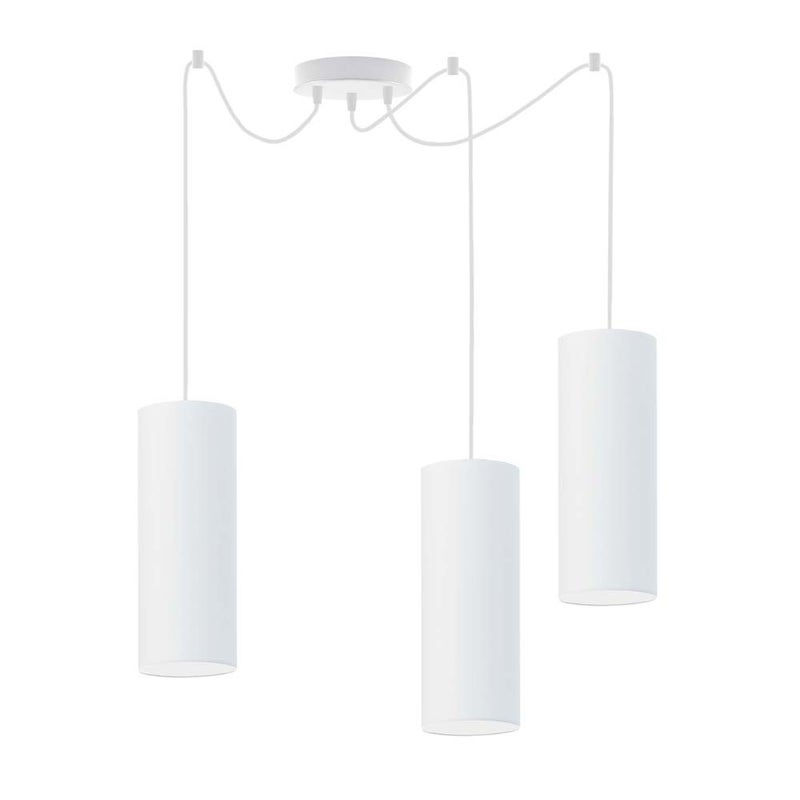 Lampa wisząca zwis żyrandol sufitowa z abażurami tuba POGO Z3