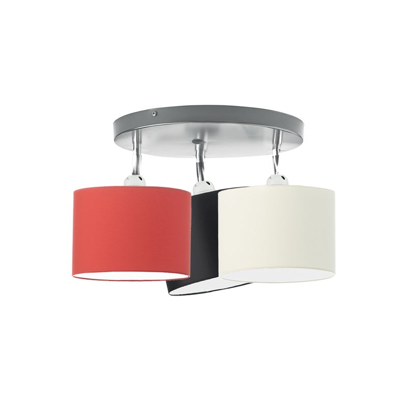 Lampa żyrandol plafon sufitowa z abażurami walec JAZZ P3