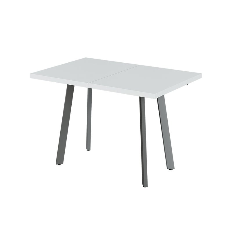 Vicco Stół jadalny Tisko, Biały/szary, 160 x 80 cm z wysuwanym blatem