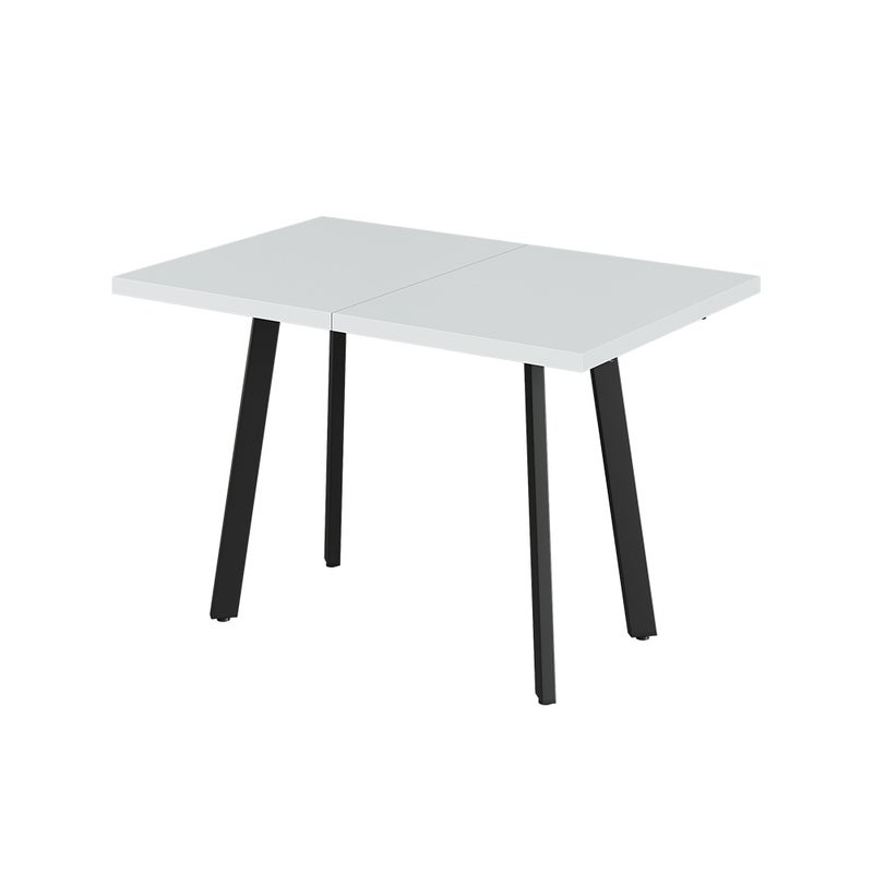 Vicco Stół jadalny Tisko, Biały/czarny, 160 x 80 cm z wysuwanym blatem