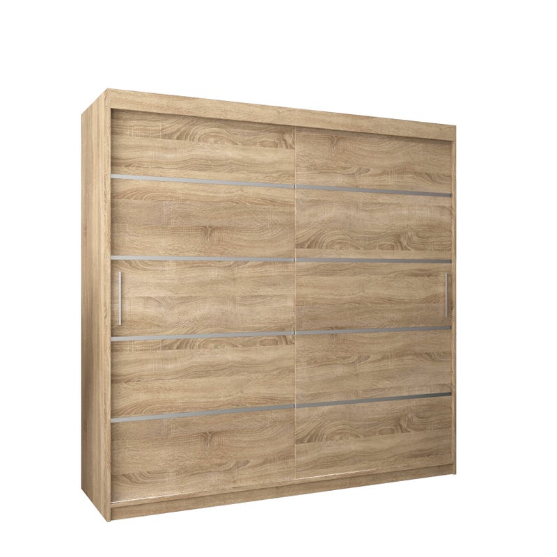Szafa przesuwna garderoba Verona 1 200 x 62 x 200 cm Sonoma - Abiks Meble