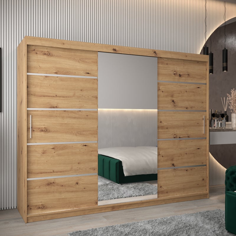 Szafa przesuwna garderoba Verona 2 250 x 62 x 200 cm Artisan - Abiks Meble