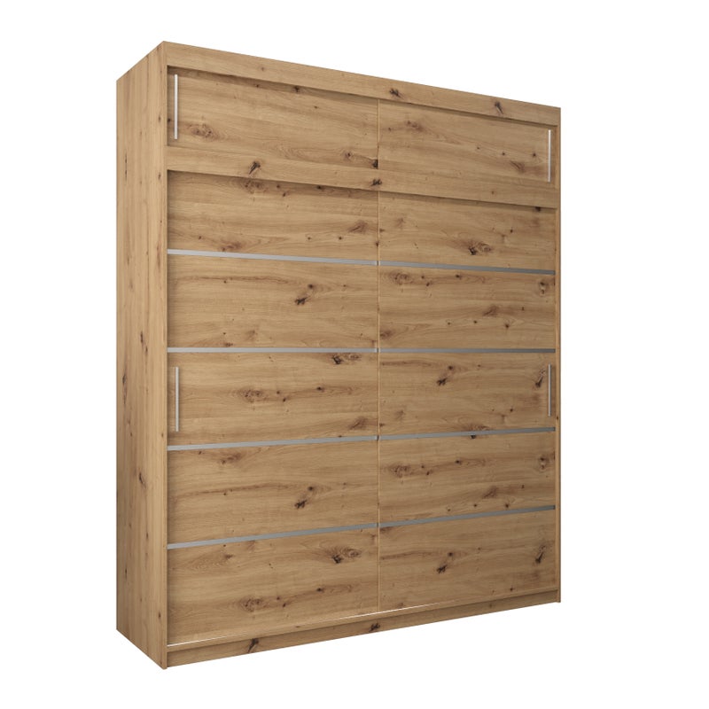 Szafa przesuwna z nadstawką garderoba Verona 1 200 x 62 x 240 cm Artisan - Abiks Meble