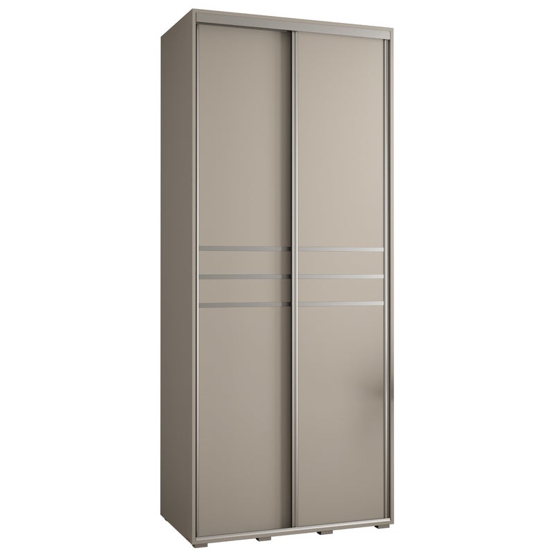 Szafa przesuwna wysoka Dakota 10 110 x 60 x 235,2 cm kaszmir + u. Srebrny - Abiks Meble