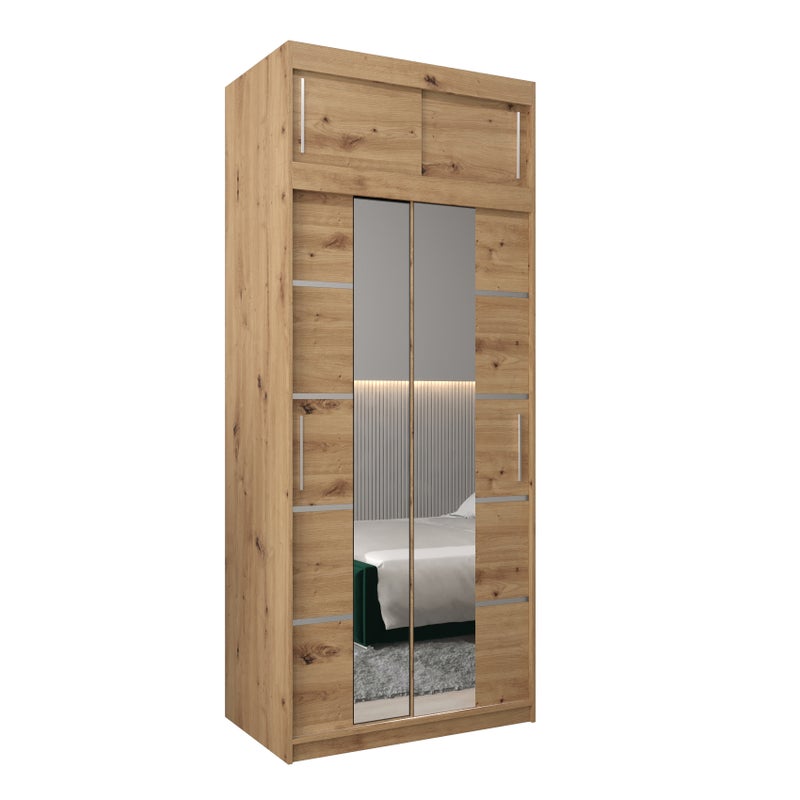 Szafa przesuwna z nadstawką garderoba Verona 4 100 x 62 x 240 cm Artisan - Abiks Meble