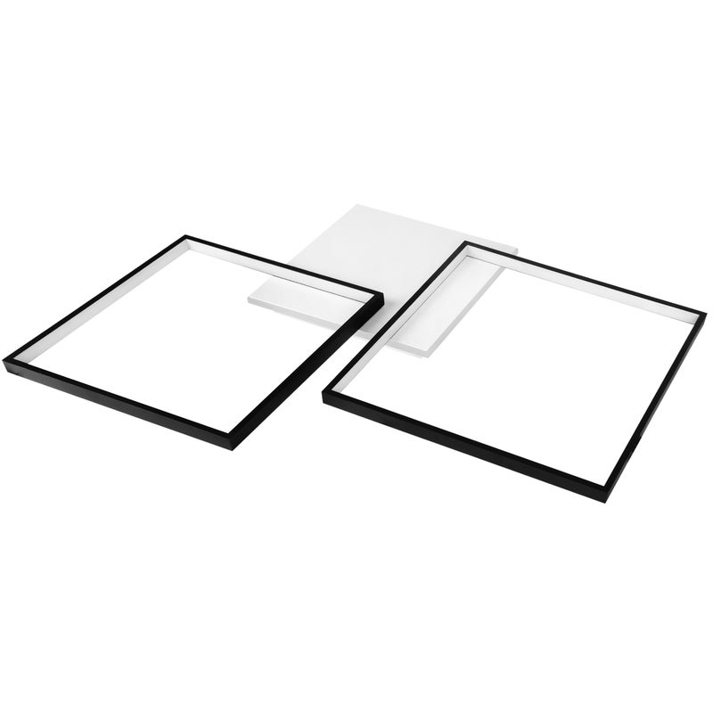 Żyrandol lampa sufitowa LED 57W CCT 3000-6000K z pilotem 79x58cm czarny XUDO