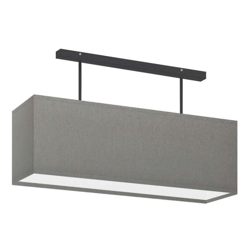 Lampa żyrandol plafon sufitowa z abażurem prostokąt MONO P1