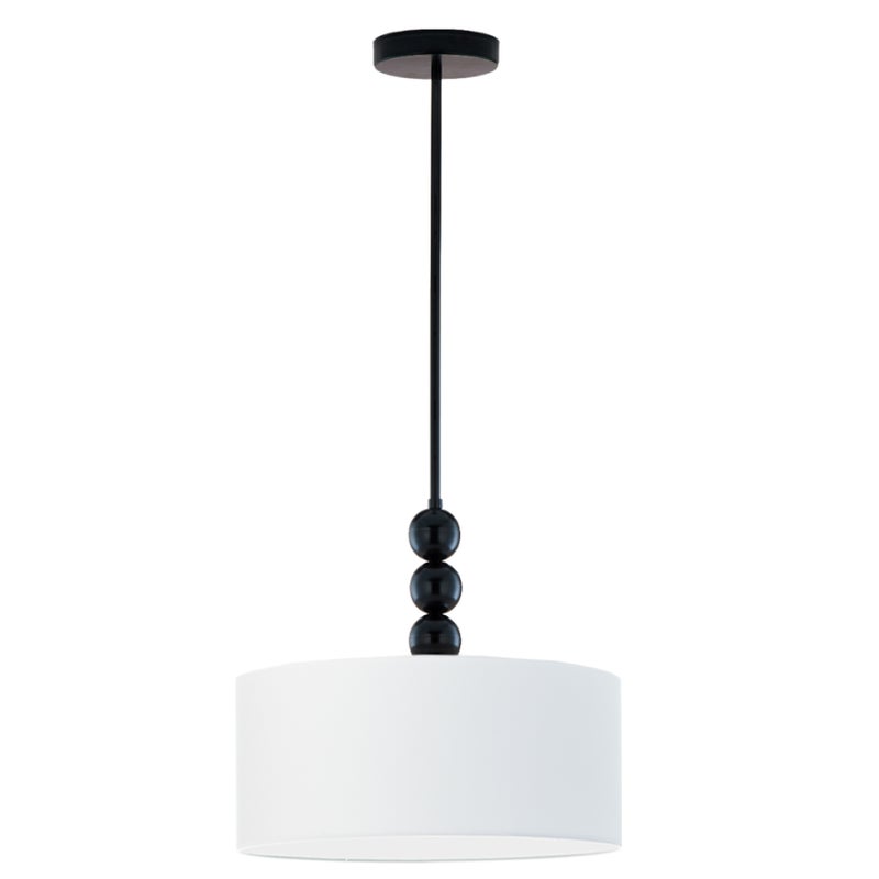Lampa wisząca zwis żyrandol sufitowa z abażurem walec IKO Z1