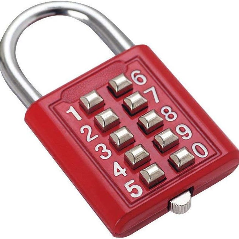Kłódka z przyciskiem, zamek cyfrowy, idealna do narzędzi DIY, takich jak walizki, drzwi, szuflady i pudełka.