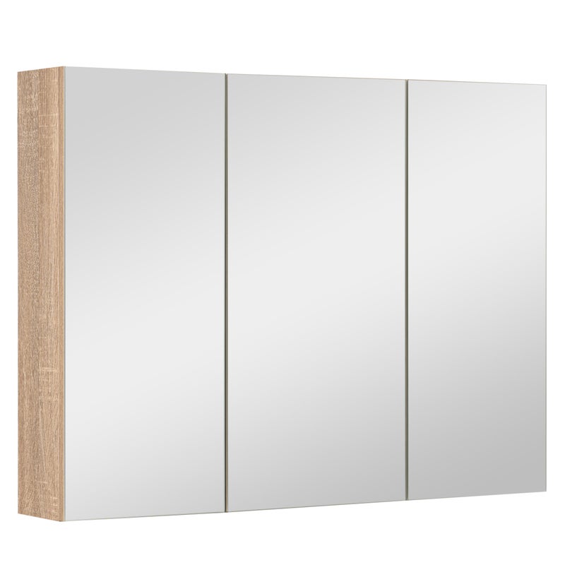 Szafka lustrzana 80 cm dąb sonoma