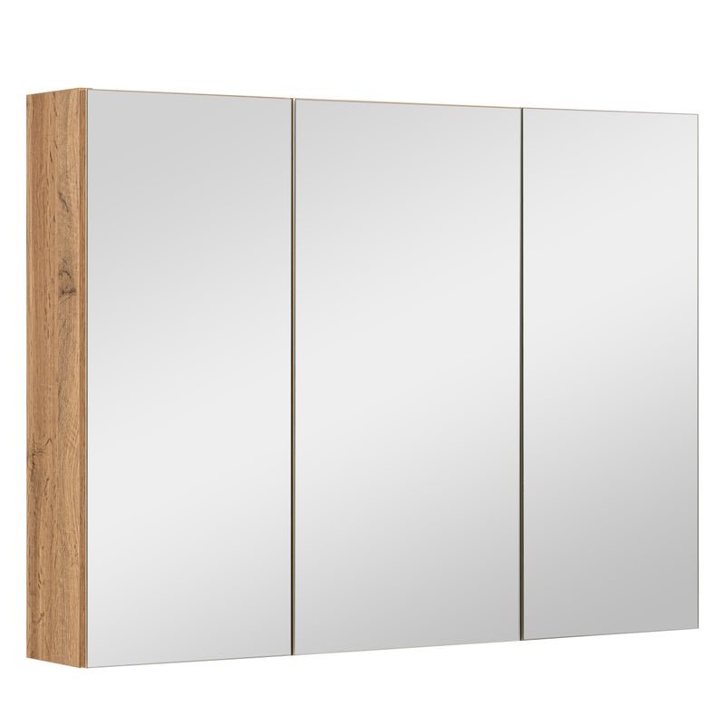 Szafka lustrzana 80 cm dąb wotan