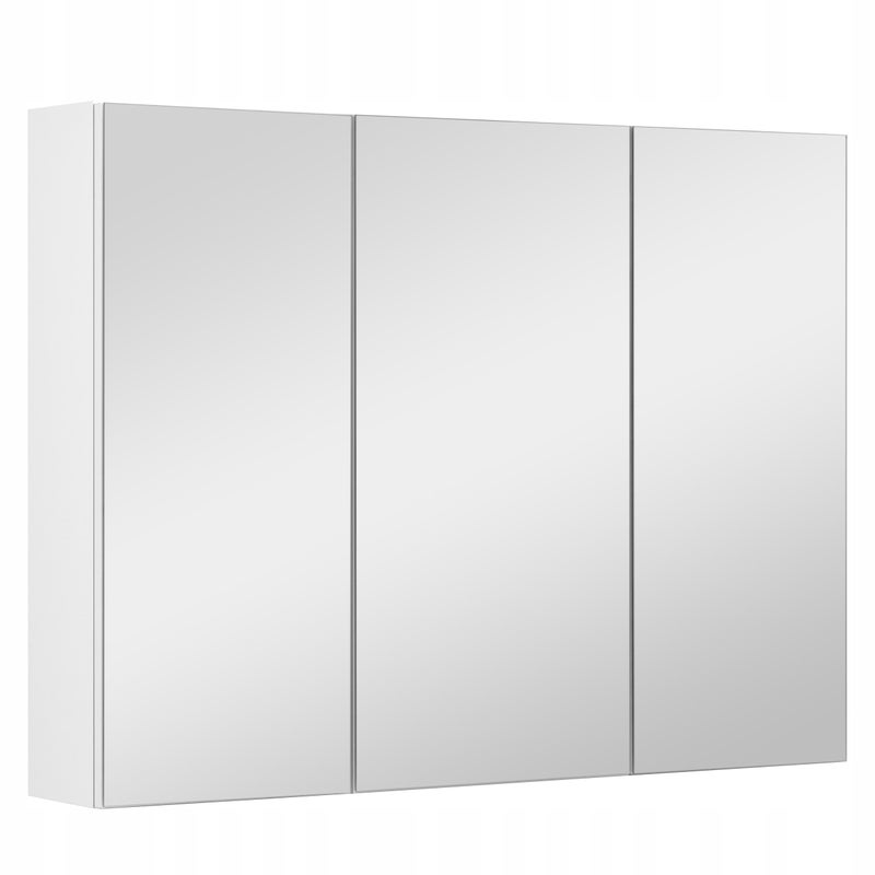 Szafka lustrzana 80 cm biała
