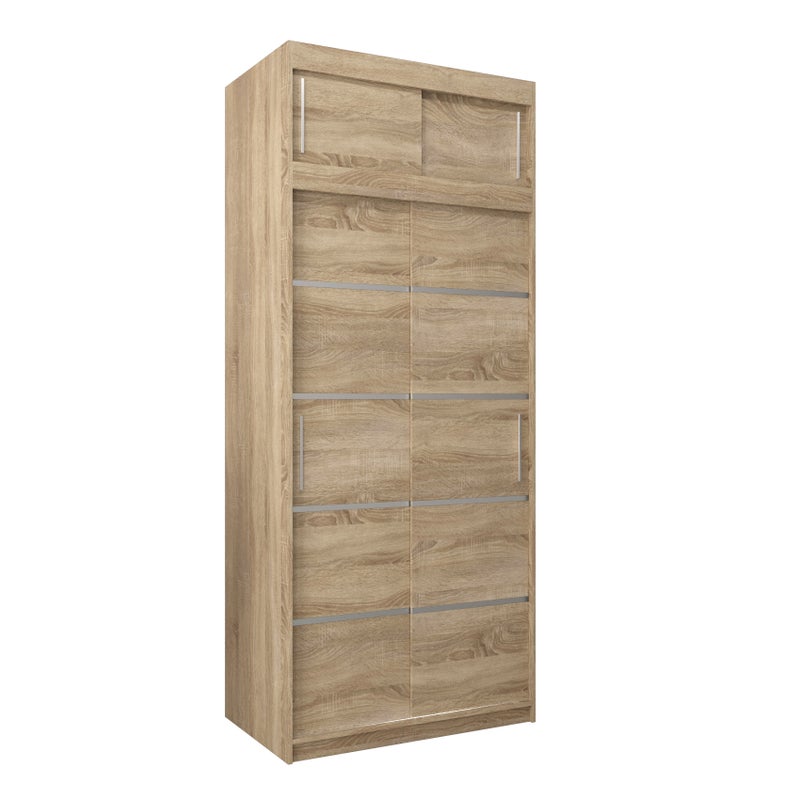Szafa przesuwna z nadstawką garderoba Verona 1 100 x 62 x 240 cm Sonoma - Abiks Meble