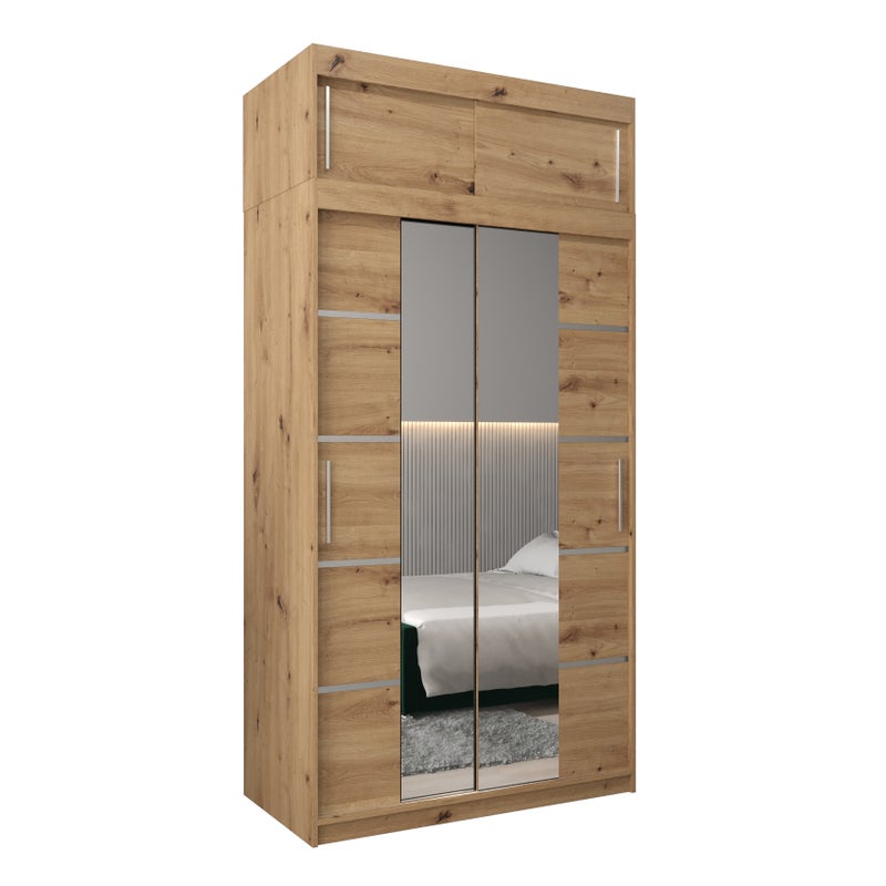 Szafa przesuwna z nadstawką garderoba Verona 4 120 x 62 x 240 cm Artisan - Abiks Meble