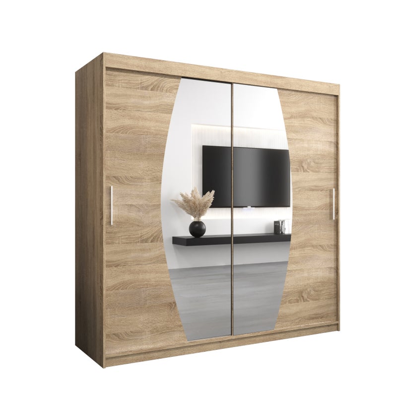 Szafa przesuwna garderoba ELYPSE 200 x 62 x 200 cm Sonoma - Abiks Meble