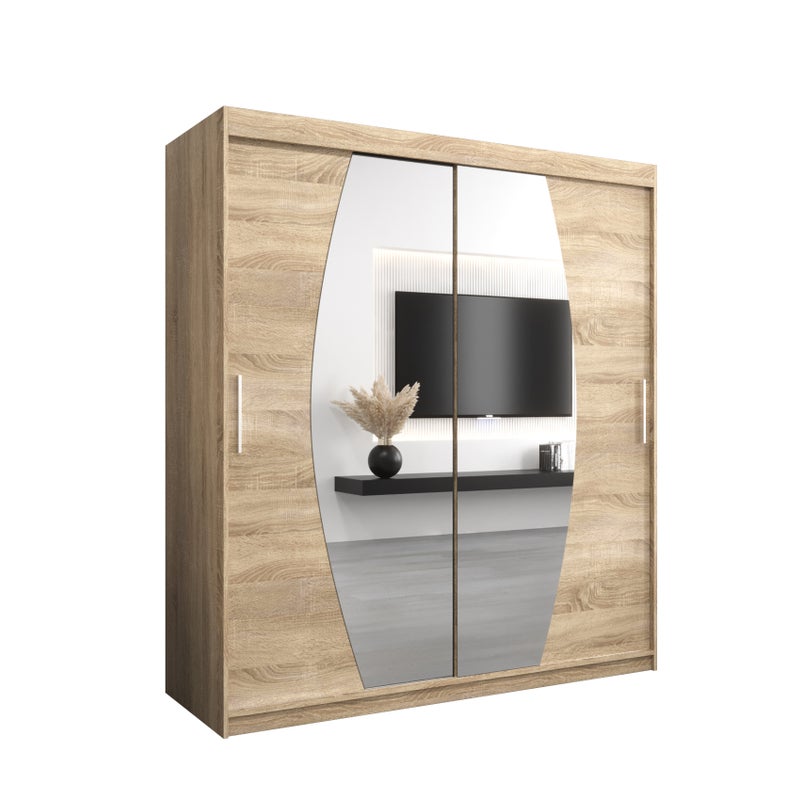 Szafa przesuwna garderoba ELYPSE 180 x 62 x 200 cm Sonoma - Abiks Meble